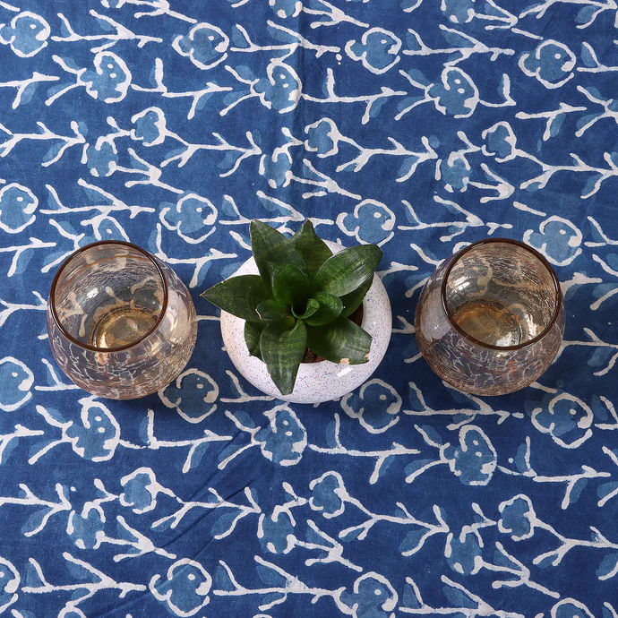 Hand Block Printed Soft Cotton Dining Table Cloth